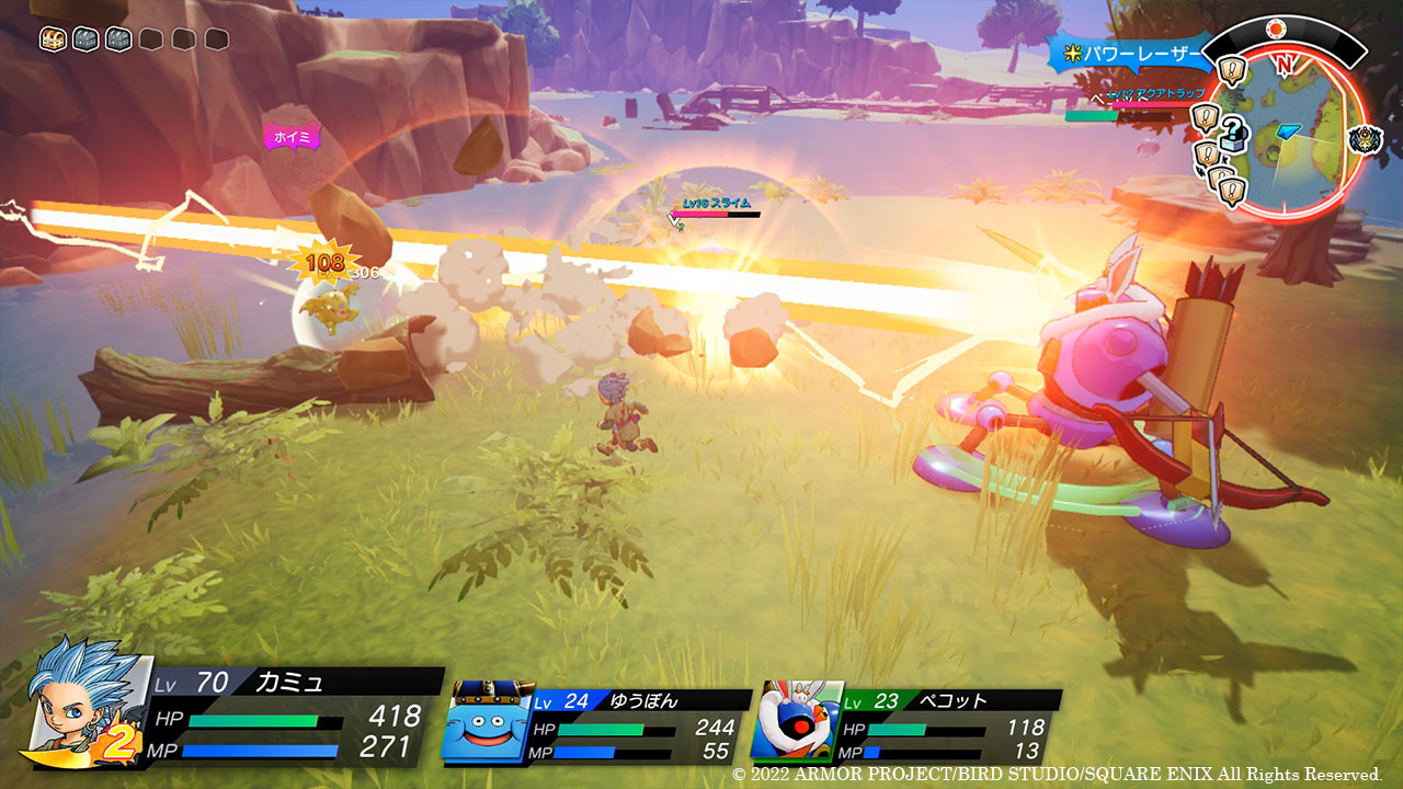 強力なレーザーの範囲攻撃を2種類も使えるので、攻撃役として大活躍！