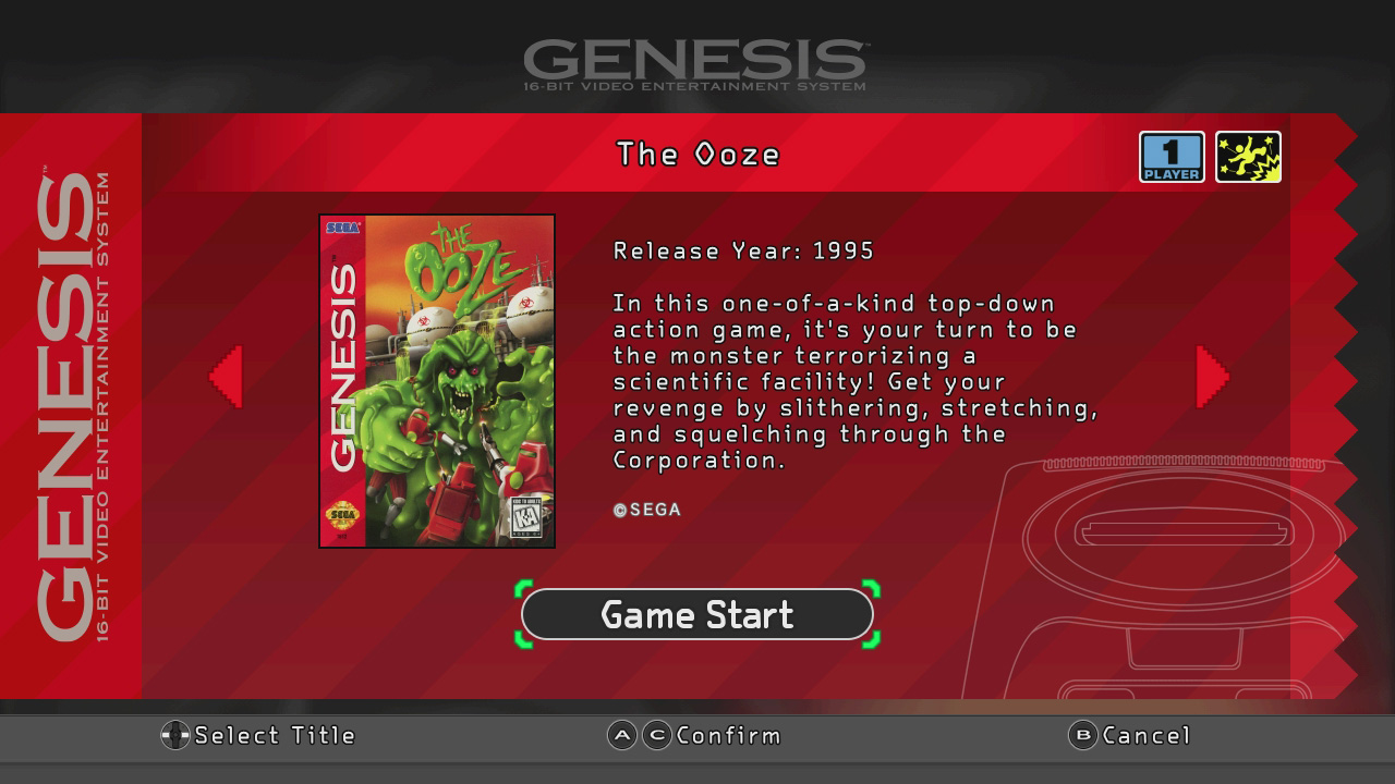 メガドライブミニ2に収録されないタイトルのパッケージの比較が面白い。この国内版「ジ ウーズ」の狂気なパッケージは実はリバーシブル仕様だったのだが、裏面はさすがに見られないようだ