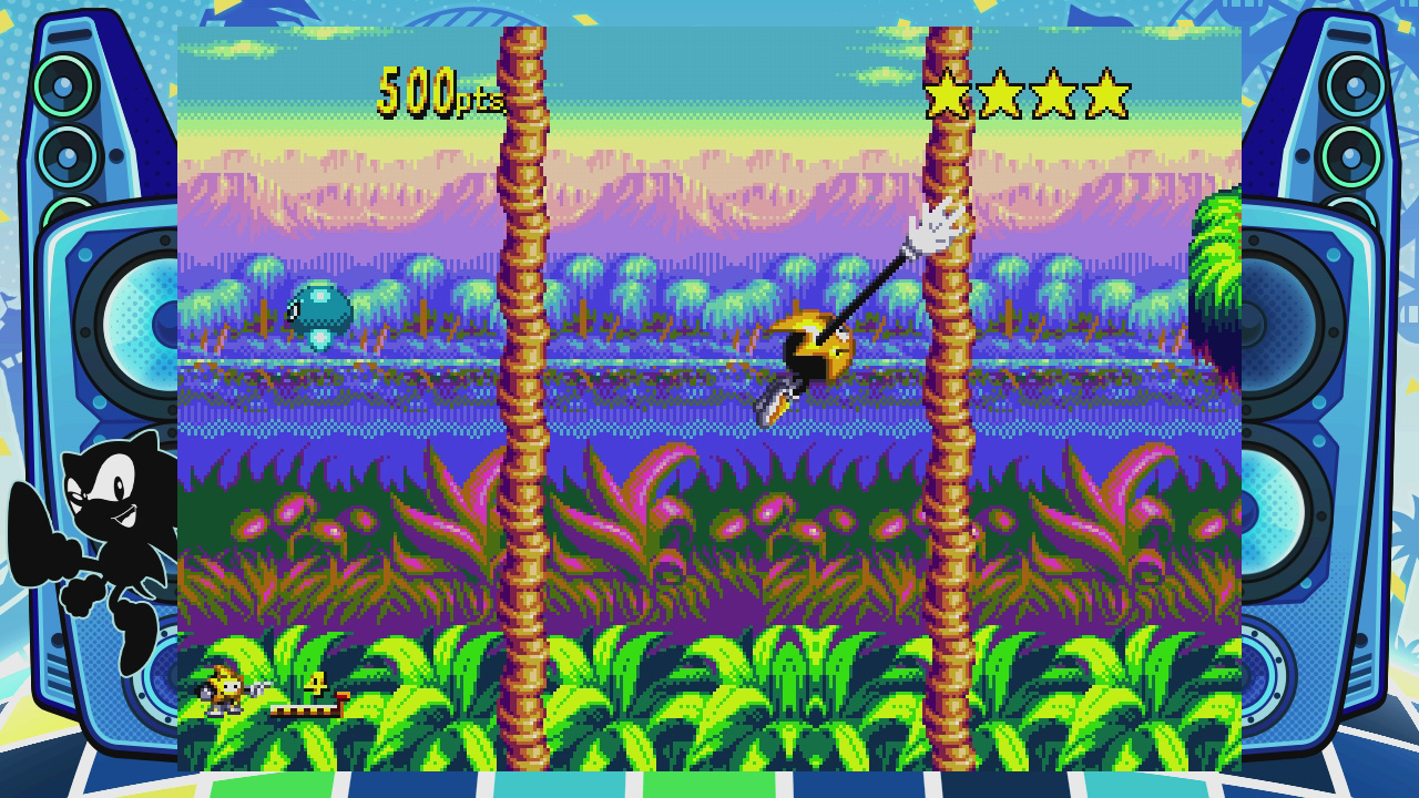 リスターのドット絵の動きが実に滑らかで愛らしい。ただしゲームはかなり難しい