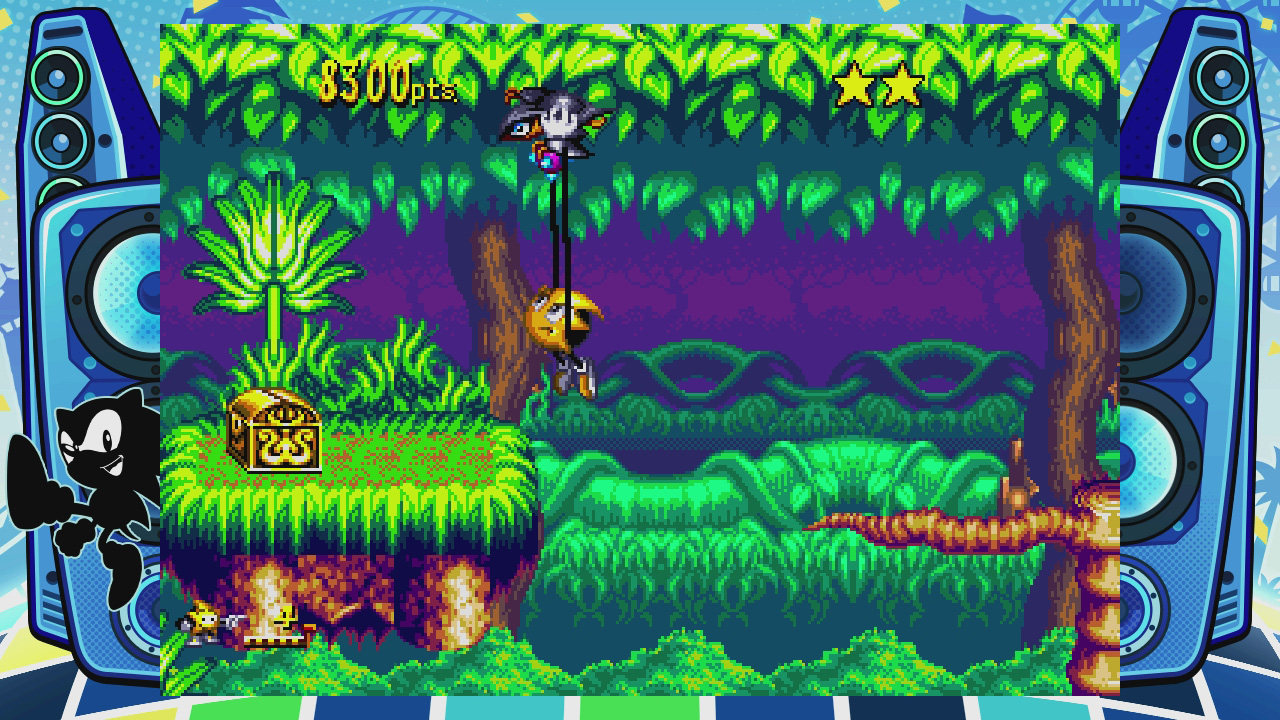 リスターのドット絵の動きが実に滑らかで愛らしい。ただしゲームはかなり難しい