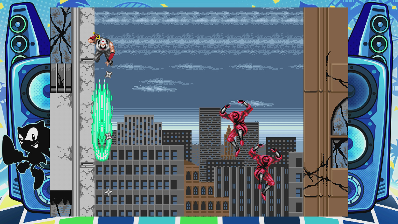 ハヤテが下へと落ちていくボーナスステージも斬新。パーフェクトを取るとなんと3upだ