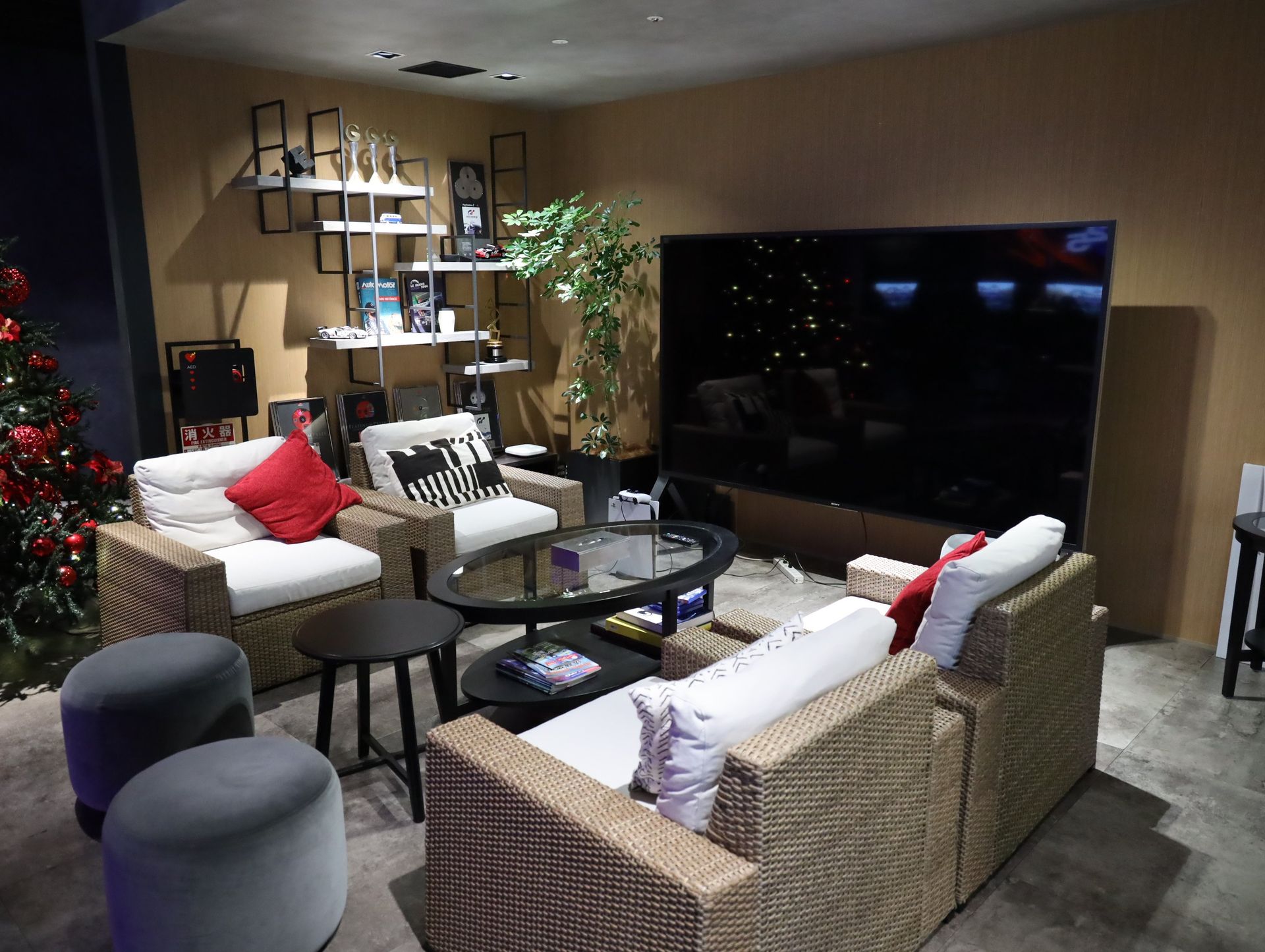 ゲストがリラックスできるソファ