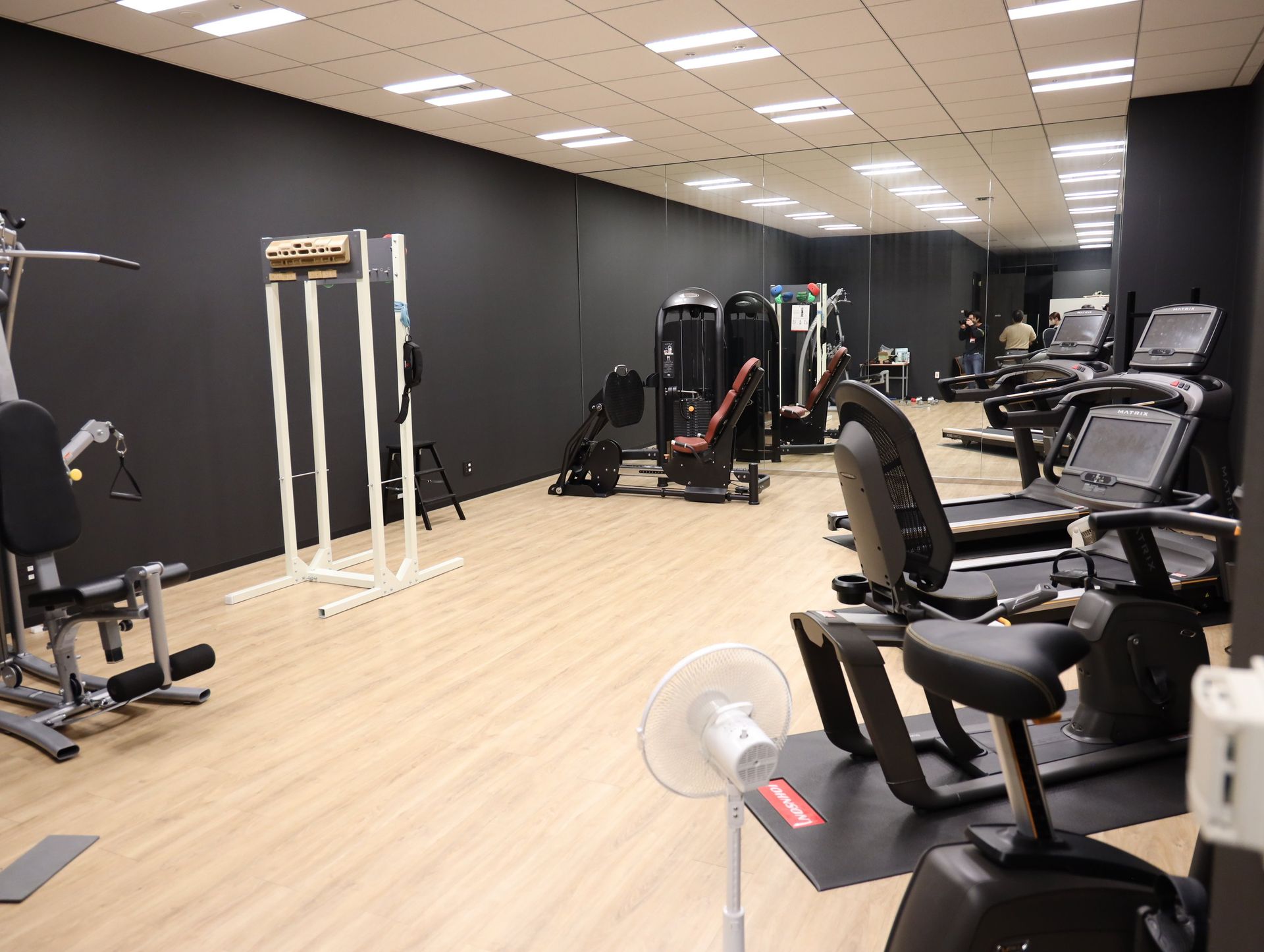 開発エリアに直結しているスポーツジム