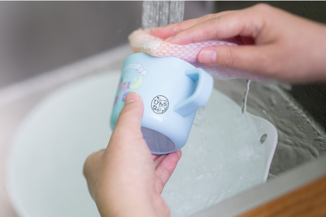 耐水性インクを使っているため、水洗いや洗濯もOK