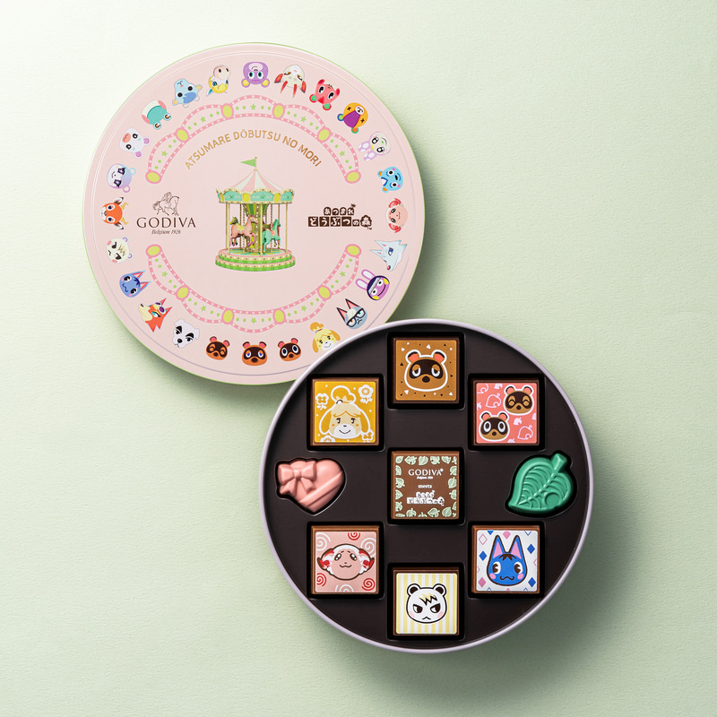 「ゴディバ meets あつまれ どうぶつの森 アソートメント （9粒入）」/3,240円