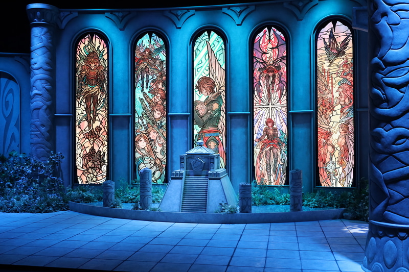 カナンの神殿を再現したフォトブース