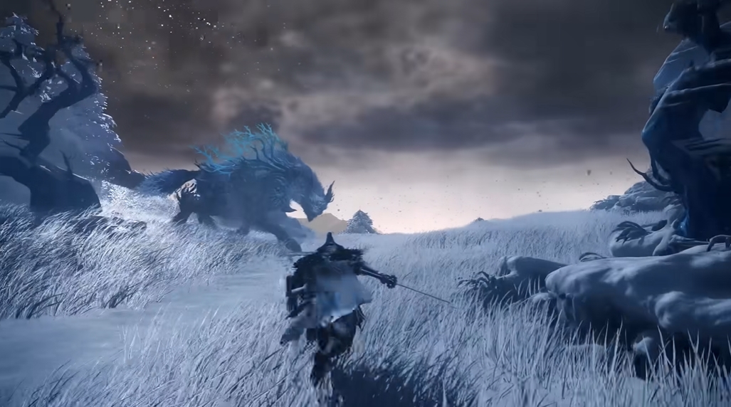 とある場面ではトレーラーでも印象的な狼のような巨大な敵が待ち構えている。演出を含めかなり粋な掴みになっていた