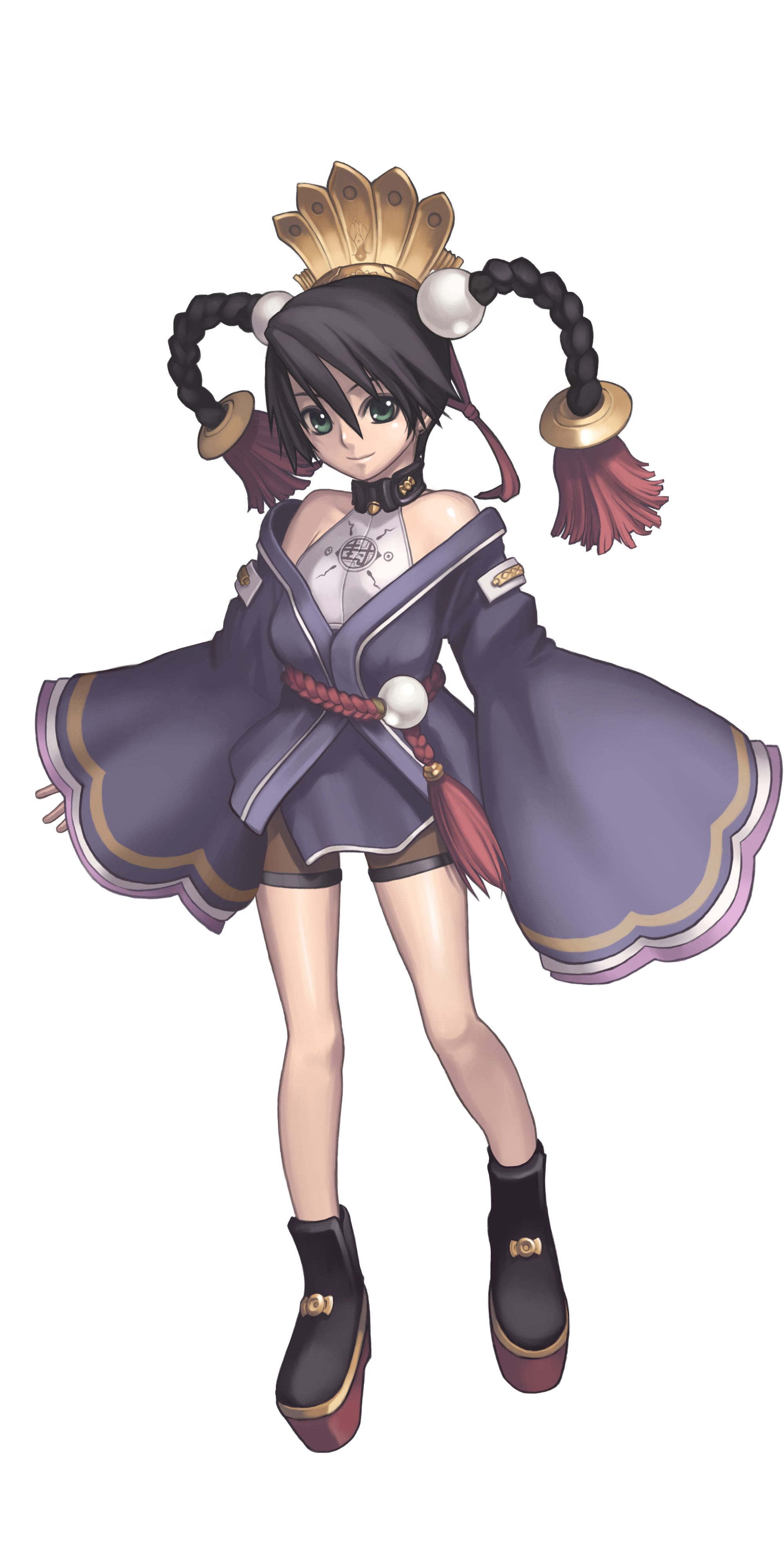 もう1人のヒロインであるレーヴァテイル、彌紗（ミシャ）・アルトセルク・リューン。根は素直で、一途な性格の持ち主