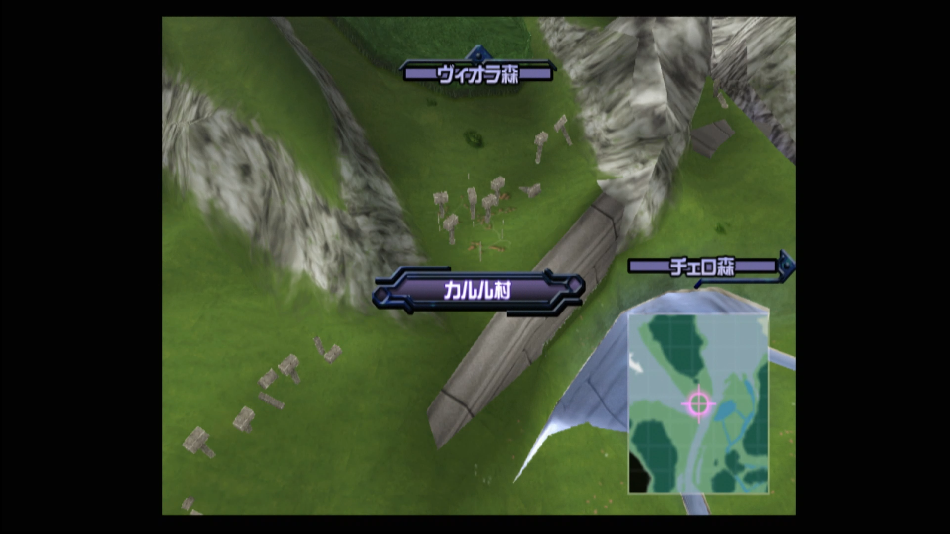 ワールドマップは3DCGで、行き先を方向キーで選ぶだけで移動が完了する。同じく、タウンマップでも行きたい場所を選ぶだけ