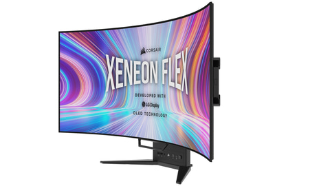 湾曲率800Rまで曲げられる。アスク、フレキシブルパネルを採用した