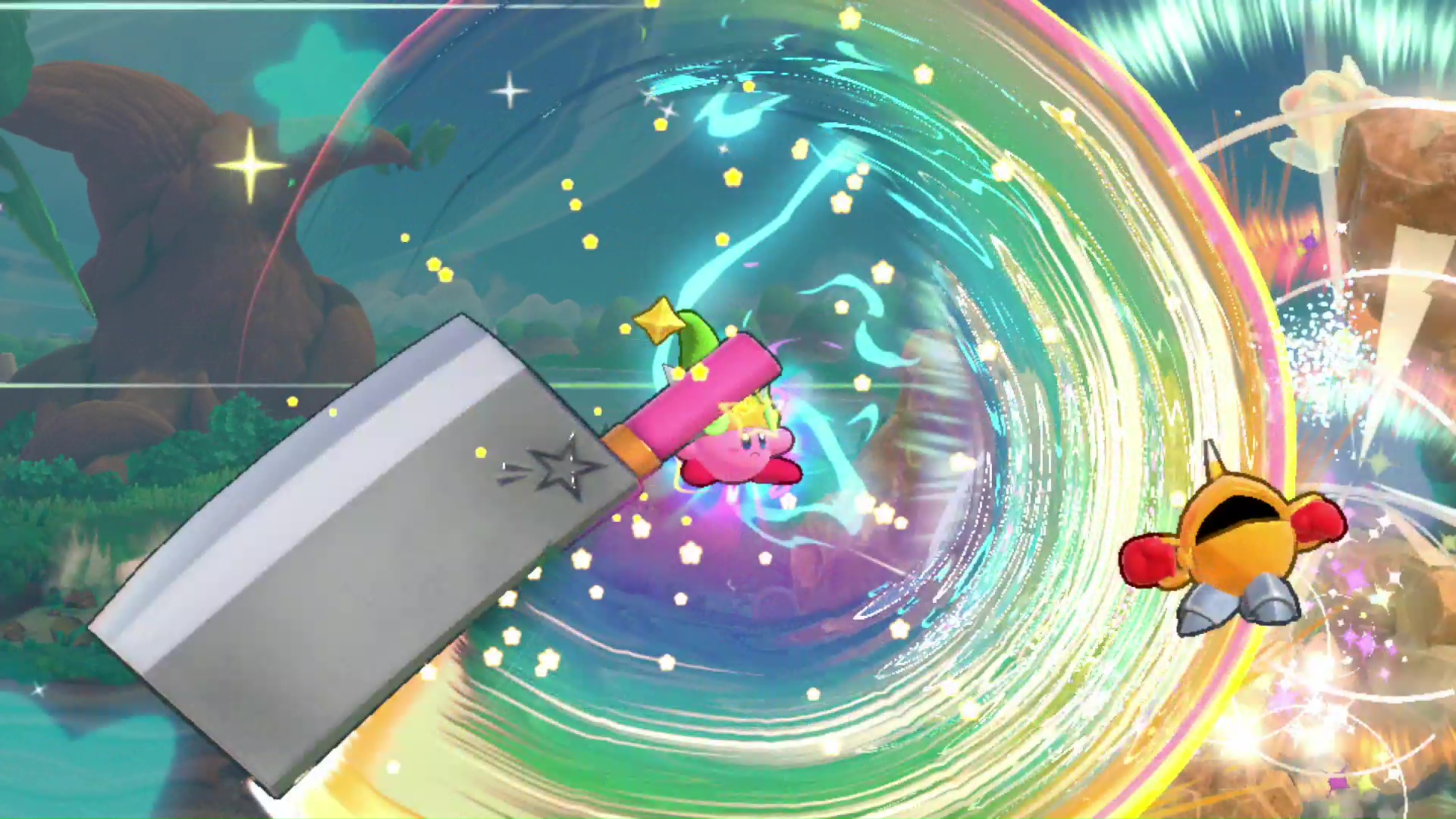 スーパー能力の「ウルトラソード」。いろいろな刃物で背景まで削り取る