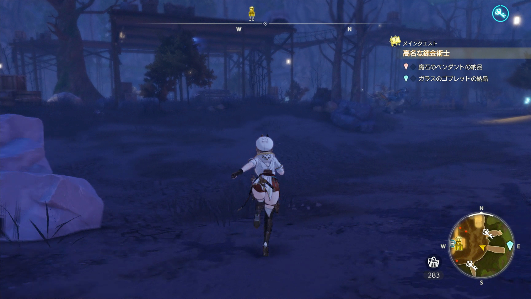 キーメイクで産み出された鍵には、さまざまな効果が付いている。そのうちのアドベンチャー効果と書かれている鍵は、使うことでフィールド探索に際して効果を発揮してくれる。効いている間は、画面右上に鍵のマークが表示される仕組みだ。