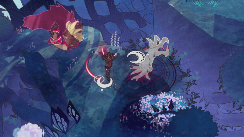 セレッサの魔力で植物を成長させて橋を架けることもある