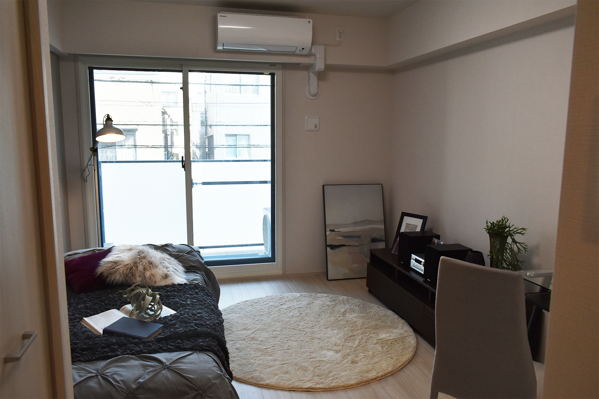 一見普通のマンションの一室だが1Kは部屋全体が防音室