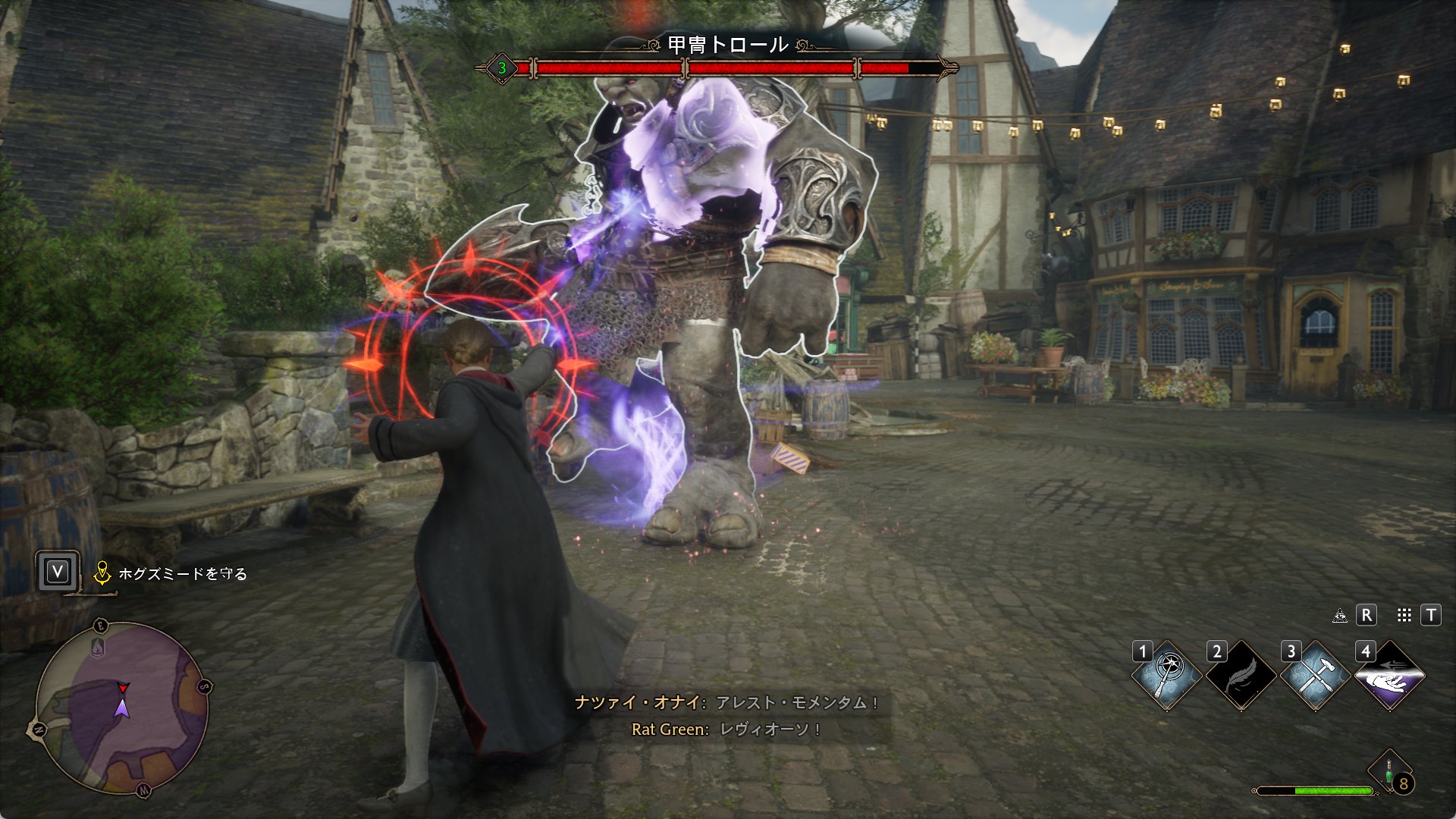 覚えた魔法を駆使して敵と戦う。攻撃呪文だけではなく防御呪文や支援呪文も適宜組み合わせて戦っていく