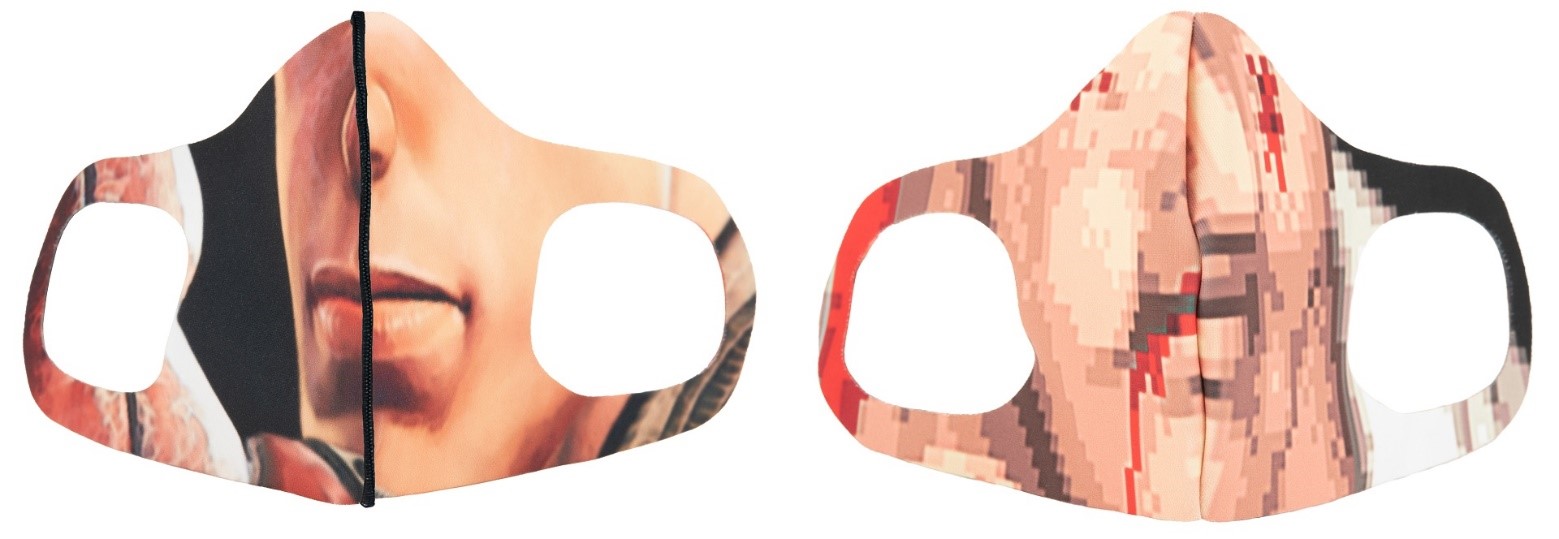 「ストリートファイター リバーシブル マスク」のリュウの柄