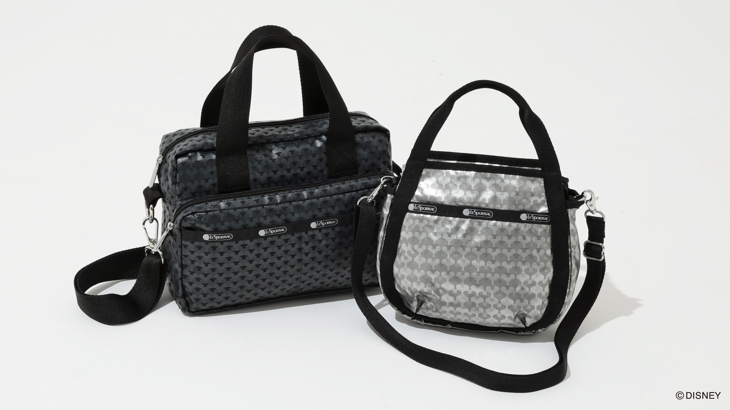 左：ミディアム2ジップ クロスボディ（25,300円）右：スモールジェニー（17,050円）