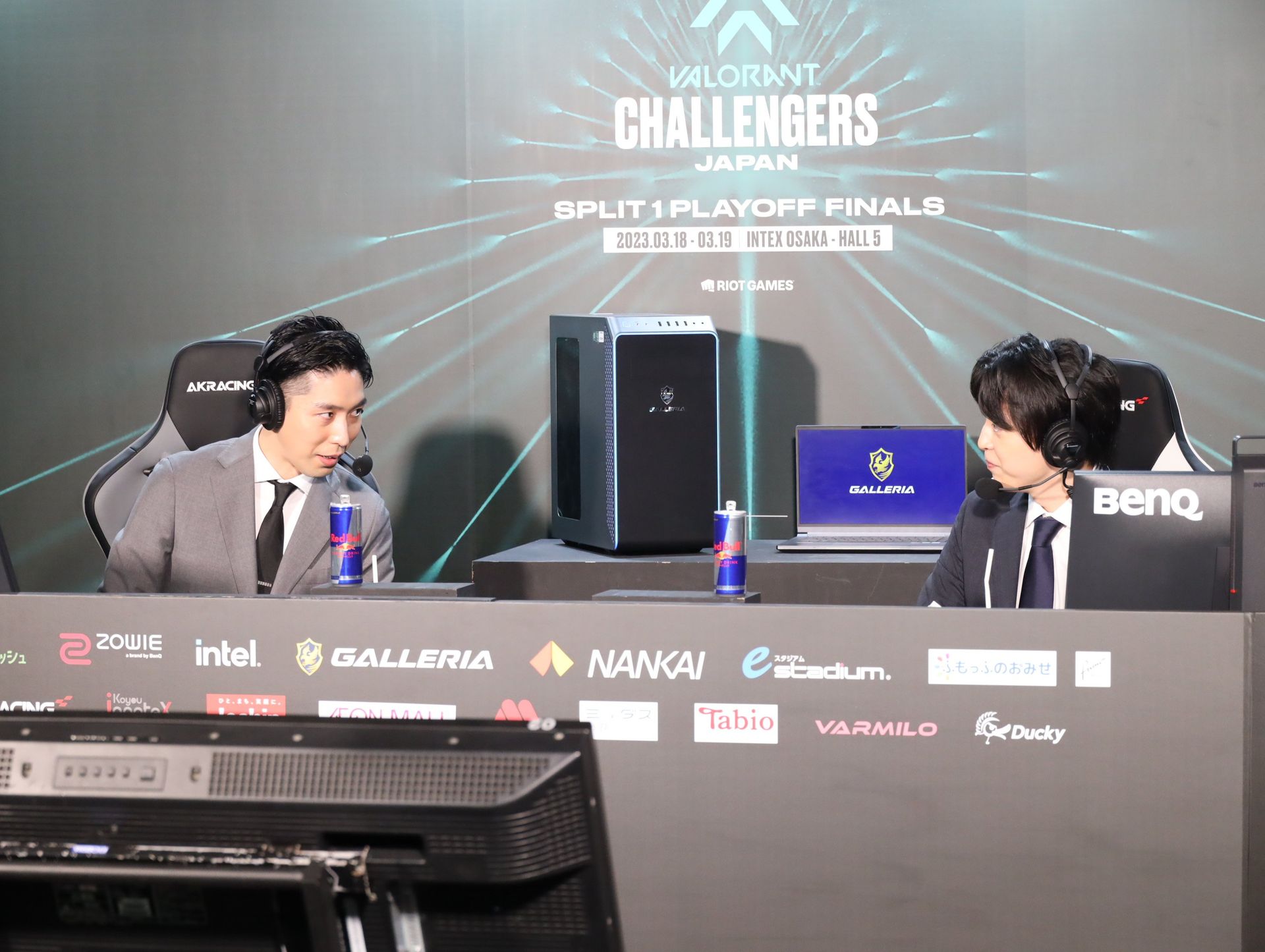 初日、絶妙な掛け合いを見せた岸大河氏とyue氏