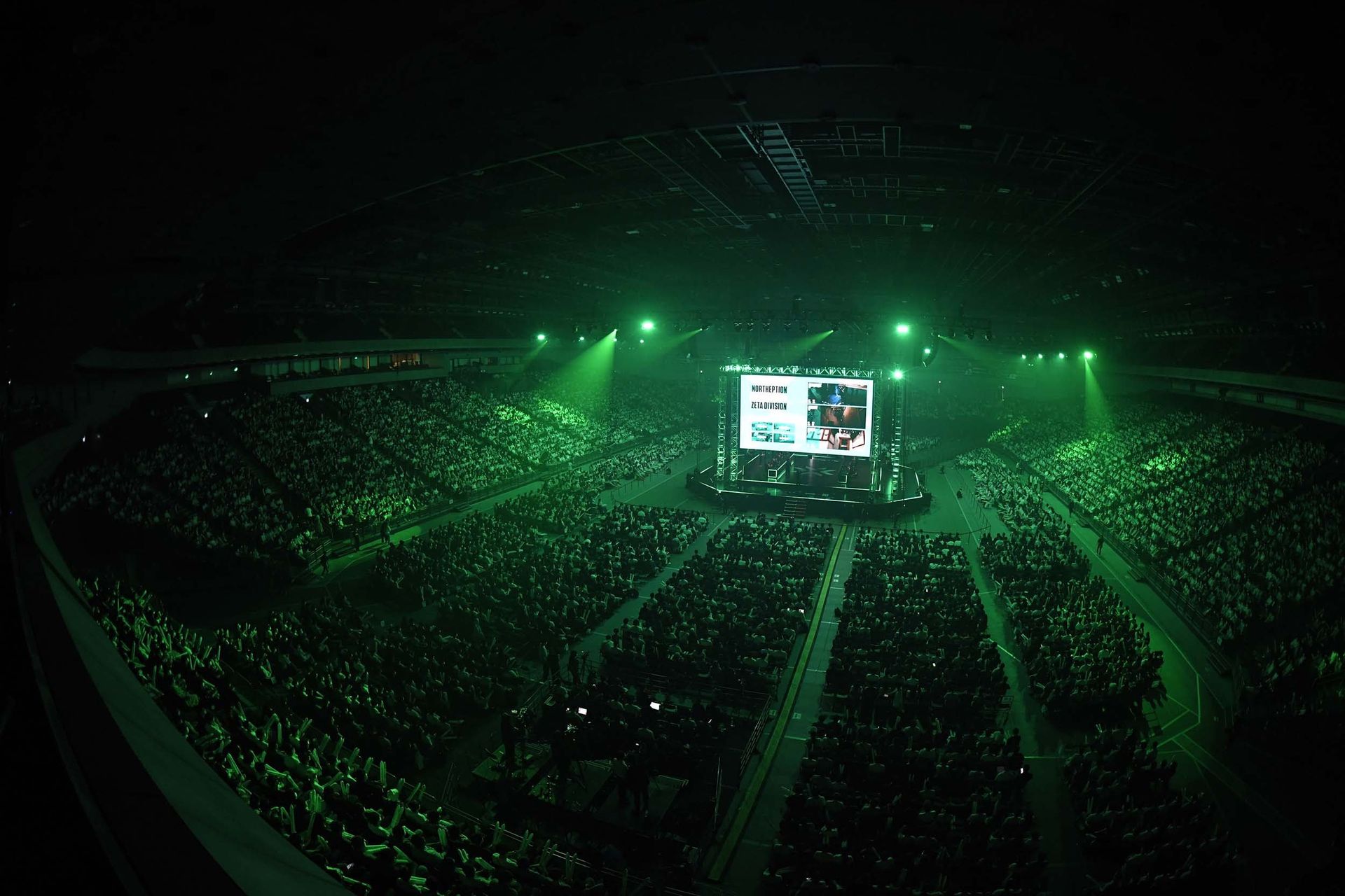 2022年6月にさいたまスーパーアリーナで実施された「2022 VALORANT Champions Tour Challengers Japan Stage2 Playoff Finals」の様子