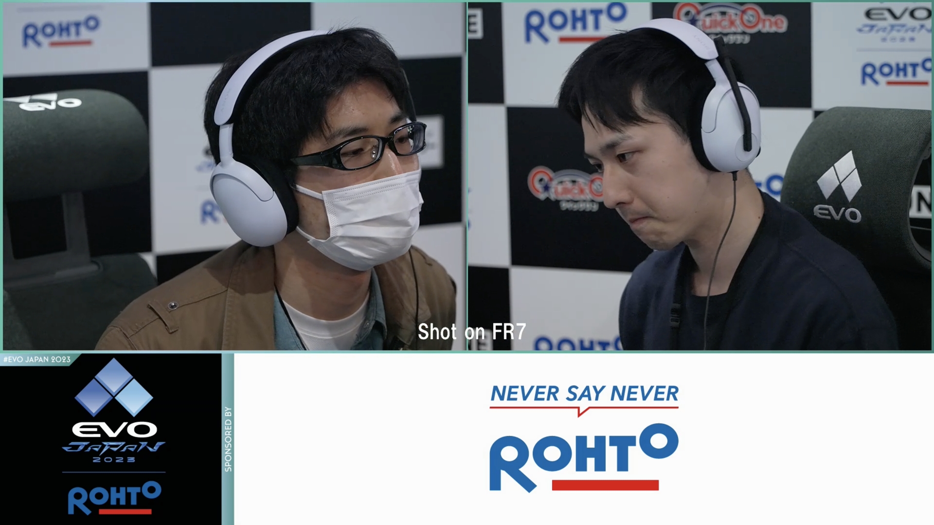 Kジロー選手（左） vs ゆいか選手（右）