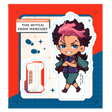 ★【未使用】水星の魔女 キャラファインアクリル スレッタ ミオリネ　全巻購入特典 スレッタ＆ミオリネのタペストリーやアクキーも！「機動戦士