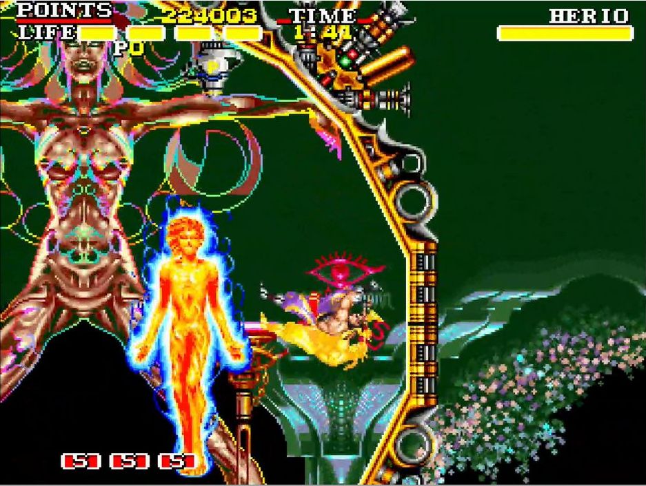 27年の時を経て、まさかの移植が実現。プレイ中の画面表示は、昔のブラウン管モニターと同じ4:3になっている