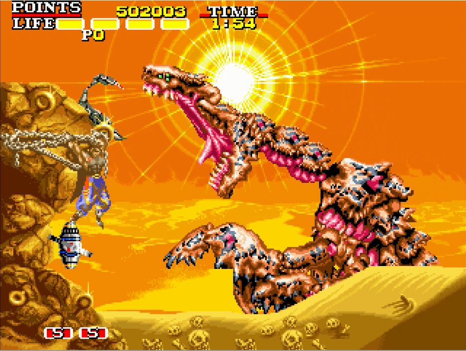 27年の時を経て、まさかの移植が実現。プレイ中の画面表示は、昔のブラウン管モニターと同じ4:3になっている