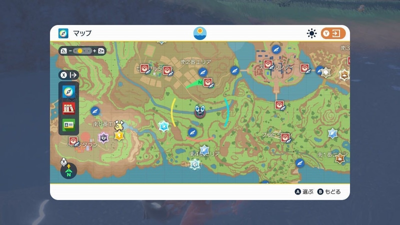 筆者が見つけたのは南2番エリアと南4番エリアの間にある川