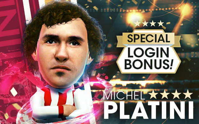 「ミシェル・プラティニ」ら世界のスーパースターがスペシャルログインボーナスに登場