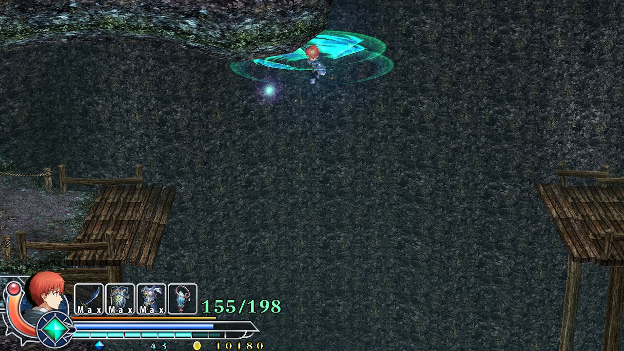 ジャンプと回転斬りを組み合わせて滞空時間を延ばす“旋風ジャンプ”は探索におけるキーとも言えるテクニック。これを駆使してちょっとわかりにくい場所にある宝箱を見付けたりするのも本作の醍醐味だ