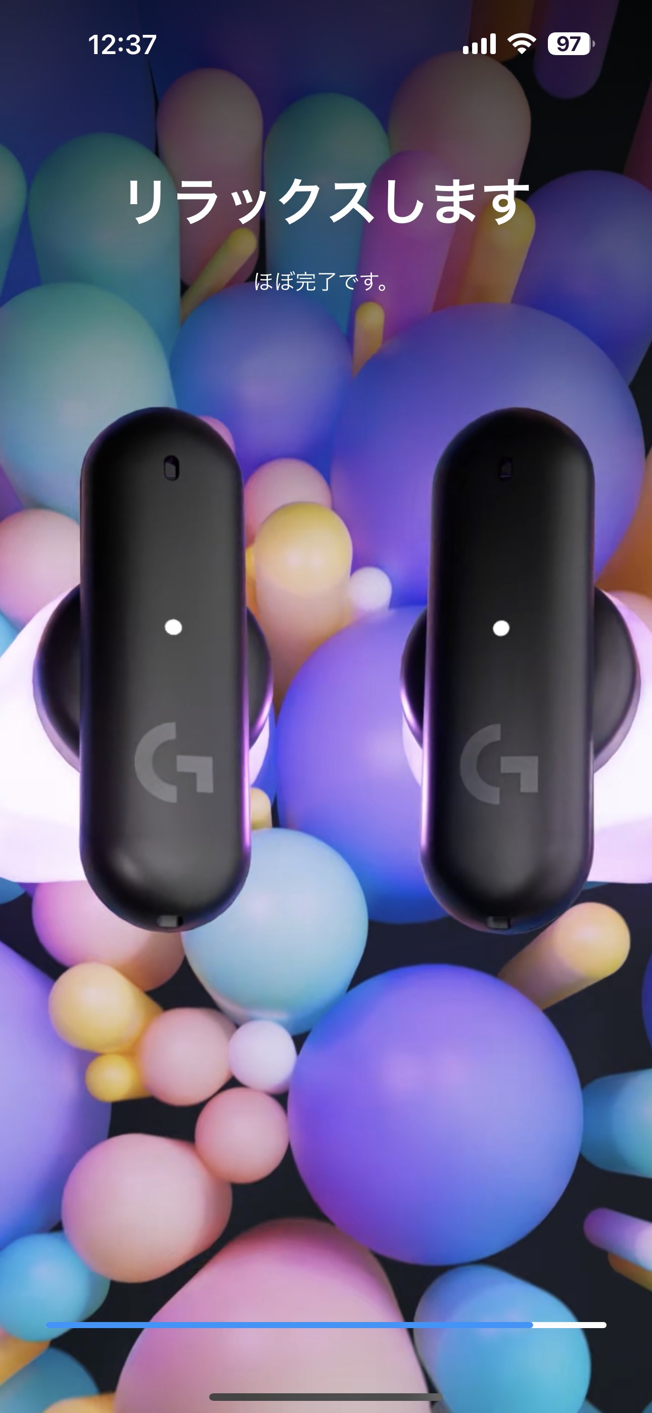 成型中。結構大きめのサウンドが鳴るため、外の声が聞こえなくなる