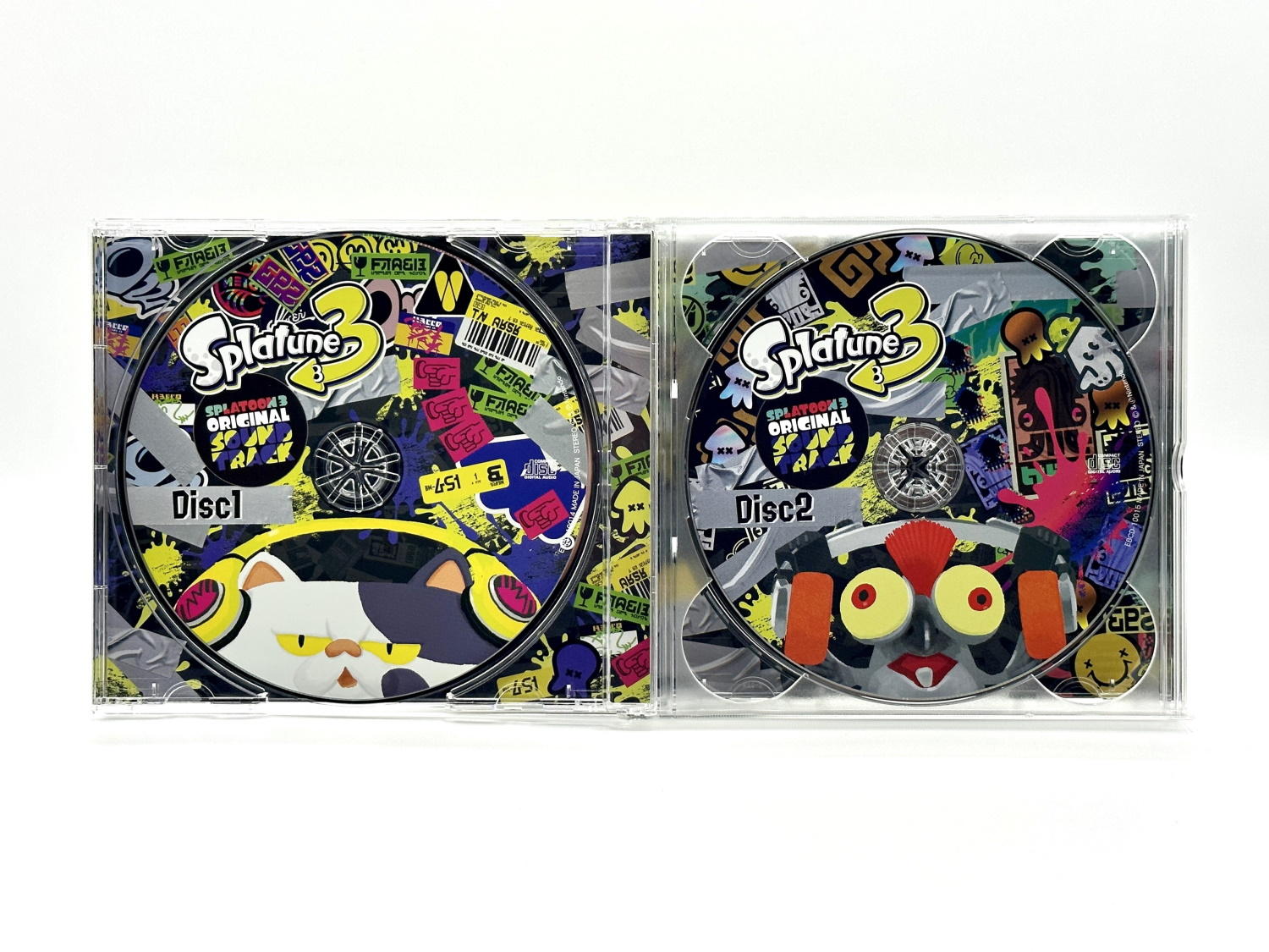 ディスク1とディスク2の盤面。ジャッジくんとコジャケがデザインされている