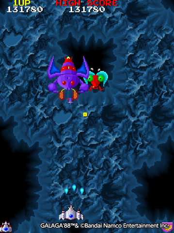 ナムコ　ギャラガ８８　アーケード版ポップ アーケードアーカイブス版「ギャラガ'88（ナムコ）」遊んでみた