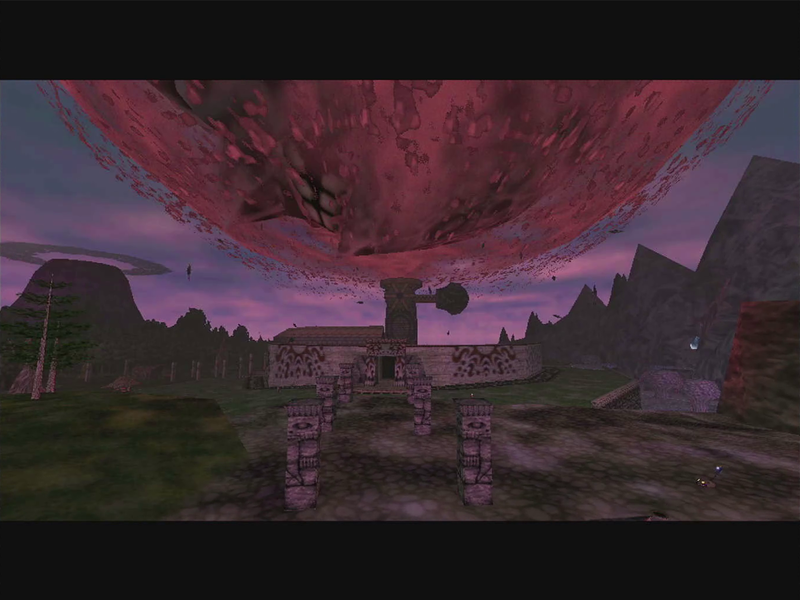 クロックタウンに月が落ちてくる。