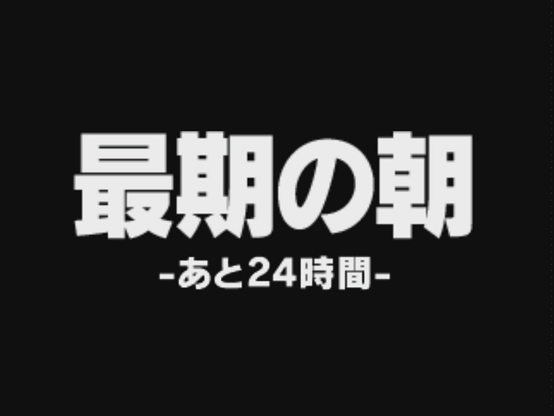 この画面を見た時ドキッとしてしまった。これが表示されるともう後戻りはできない気がしてしまう