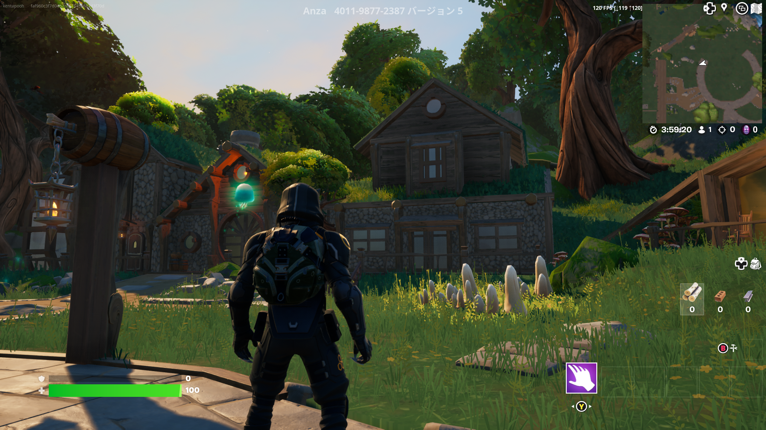 筆者は「120FPSなんて大口を叩いてるだけでは？」と思っていたが、待機画面に入った瞬間いきなり120FPSと表示されて驚愕した