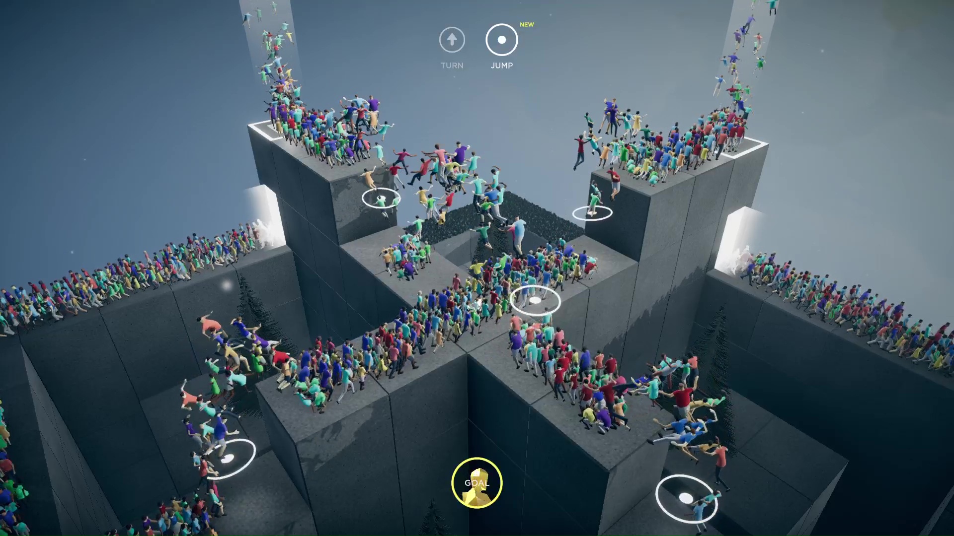 「JUMP」によって次々と飛び上がる群衆。見ていて気持ちがいい