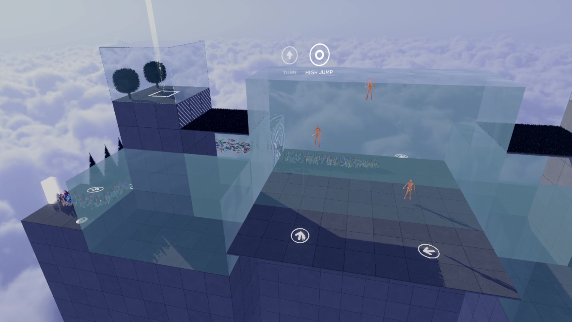 ステージ全体を見渡しやすいのもVRでプレイ時のポイント。これが以外に大事だったりする