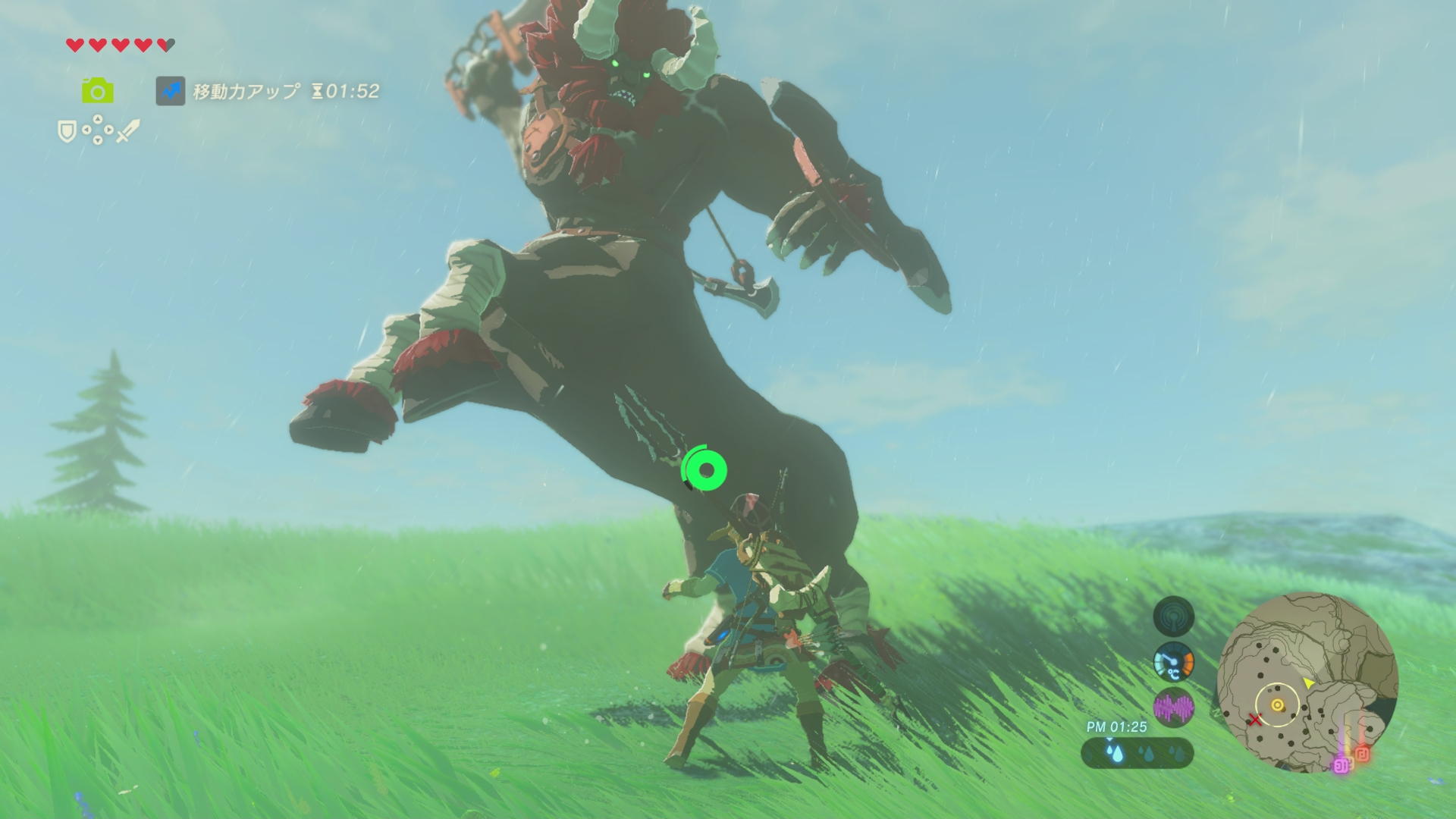 装備が整うまでは近寄らないほうがいいライネル。ちなみに馬などと同様、彼の背中には乗れる