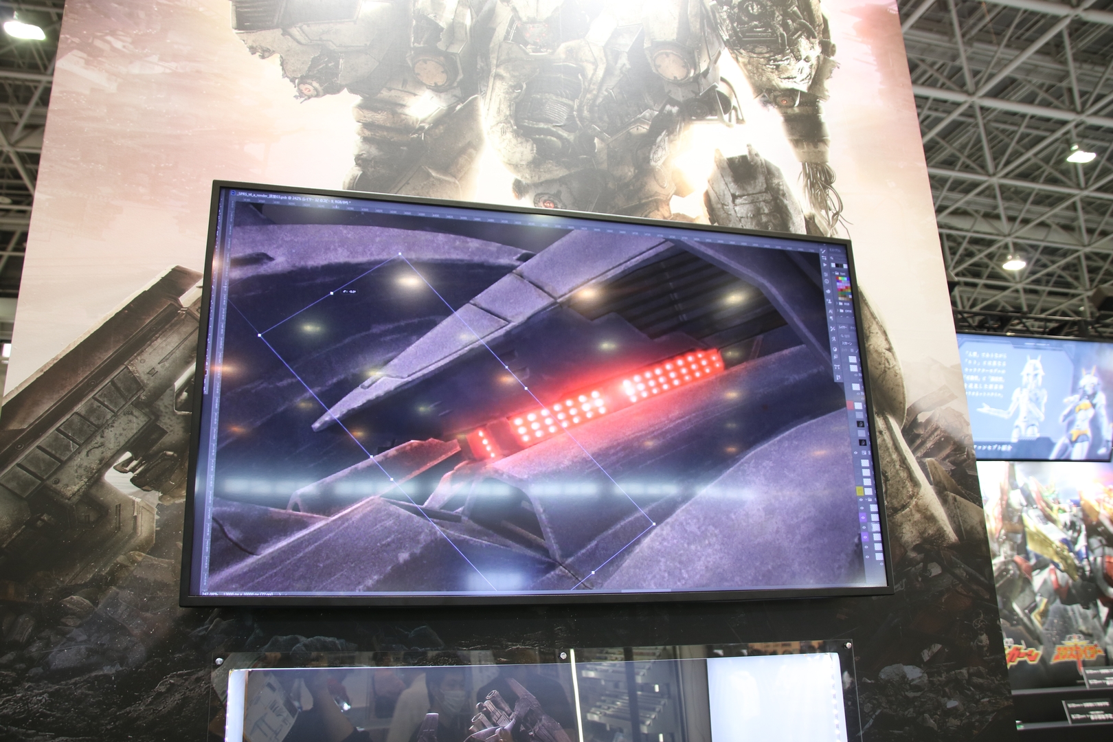 塗装の剥がれ具合から複眼のライトの表現まで隙なく丁寧に描き込まれている