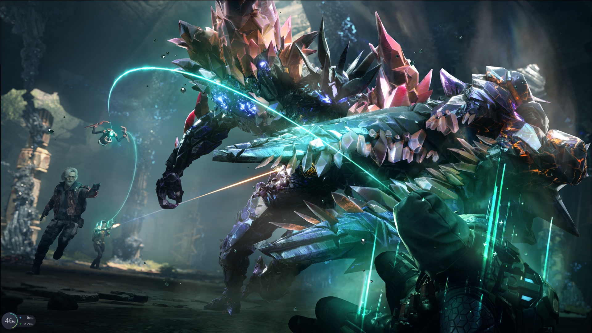 操作するキャラクターや銃、装備の性能に加えて、味方となる「ナノ」の存在も重要となる