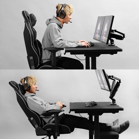 高身長でも快適!! バウヒュッテ、ゲーミングチェア「G-571」と座椅子