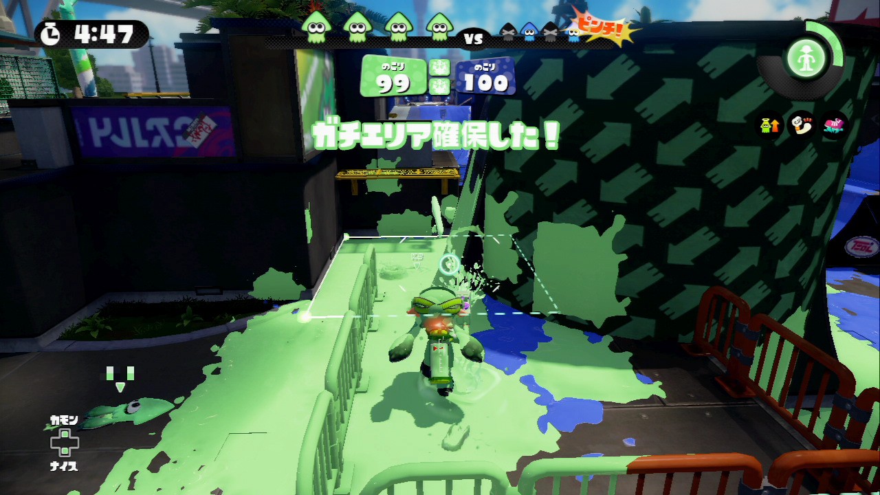 「スプラトゥーン」のもう1つの定番である「ガチマッチ」。初代「スプラ」では当初「ガチエリア」と「ガチヤグラ」のみだったが、アップデートで「ガチホコ」が追加された