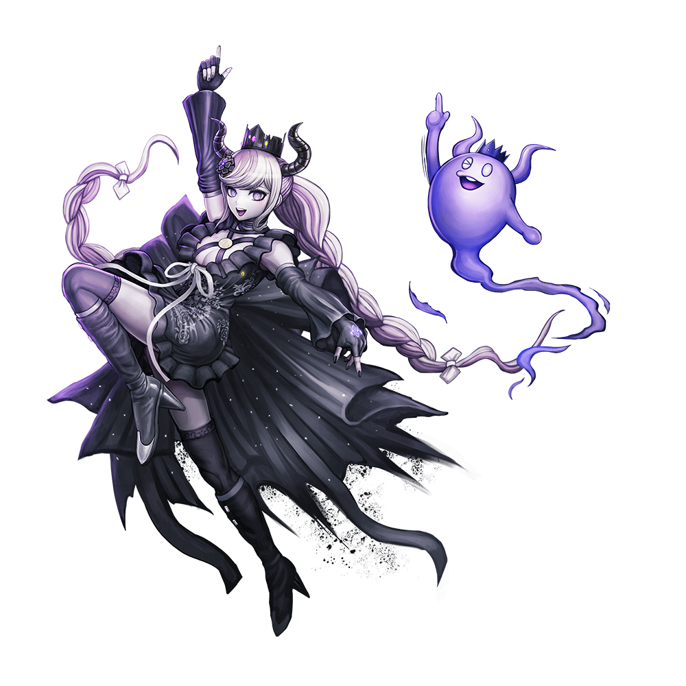 ユーマにとり憑く「死に神ちゃん」は普段は人魂型だが謎迷宮に入る際に人型に変身する