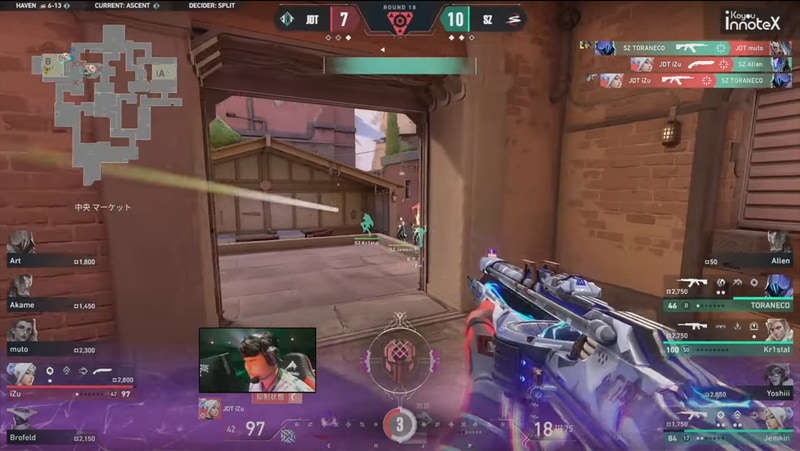 iZu選手が4キルを取るスーパープレイ。ここからJDTの逆襲が始まった