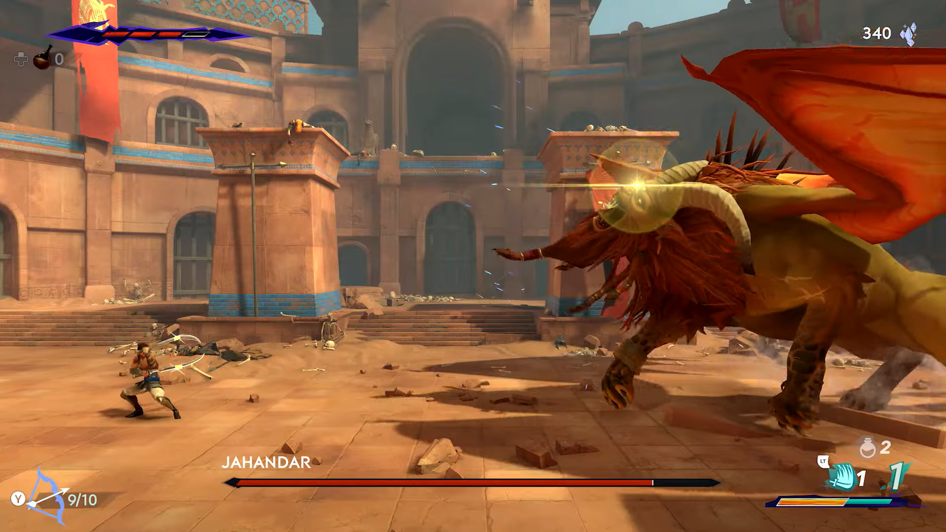 黄色く光った後の攻撃でパリィを決めると大ダメージになる。喰らうと手痛いが、強力な反撃チャンスになる