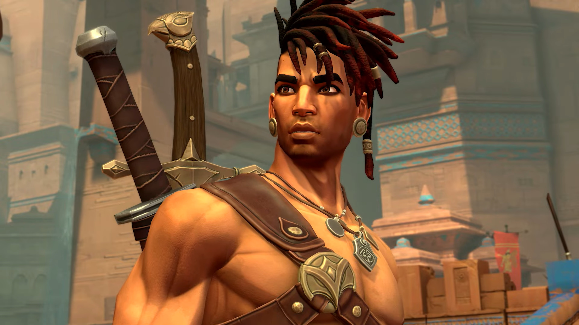 主人公のサルゴン。ちなみにサルゴンは「プリンス」ではない。連れ去られたプリンスを追っている戦士のひとり