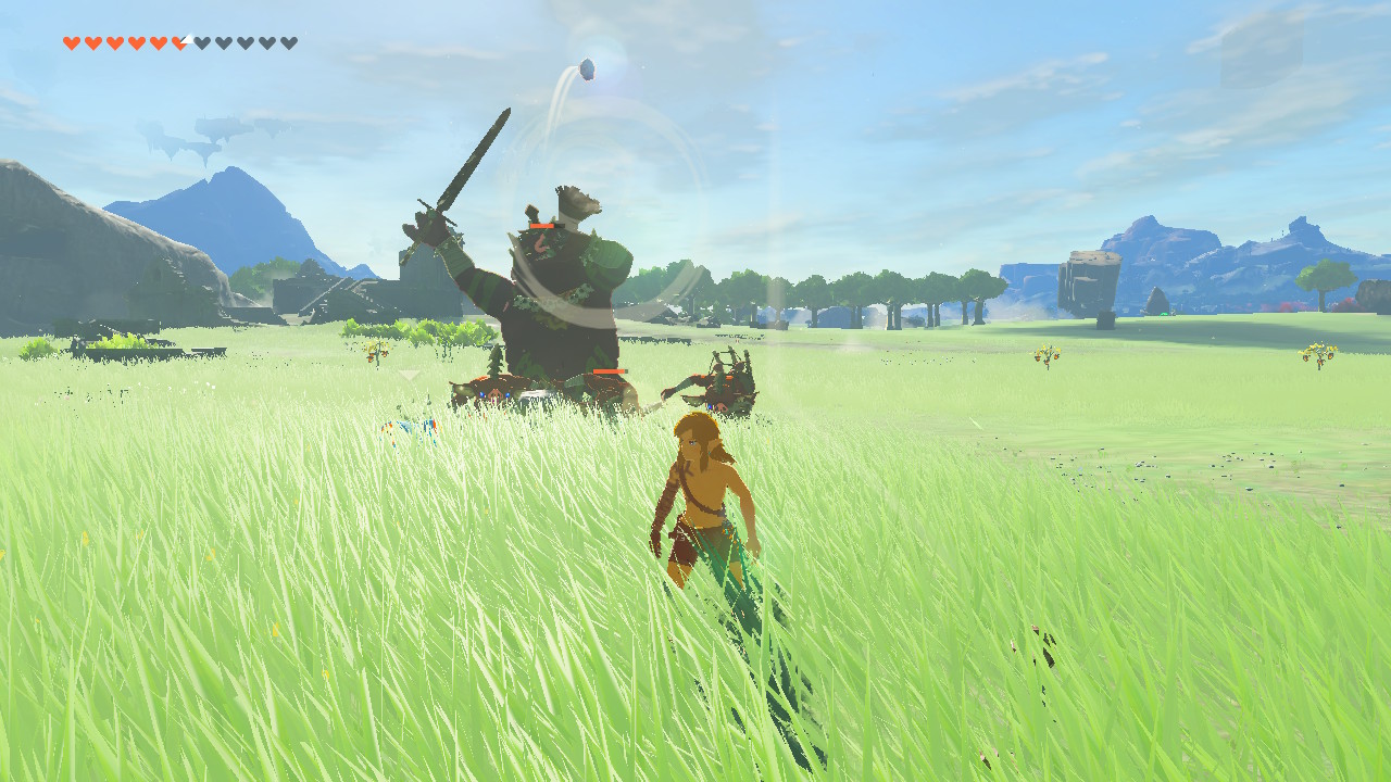 ちなみに威力は低いがボコブリンたちが投げてくる石などにも有効だ