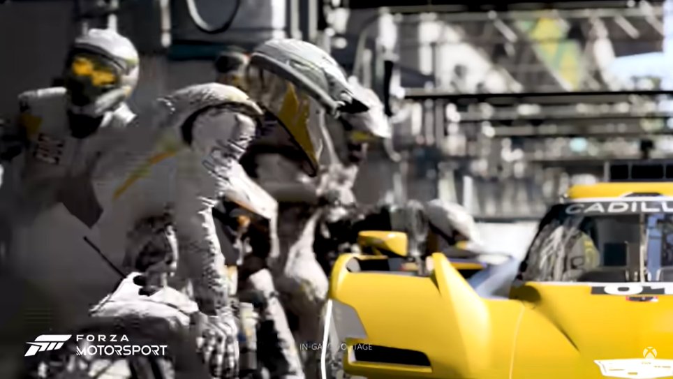 トレーラーに数フレームずつ挿入されているピットインシーン