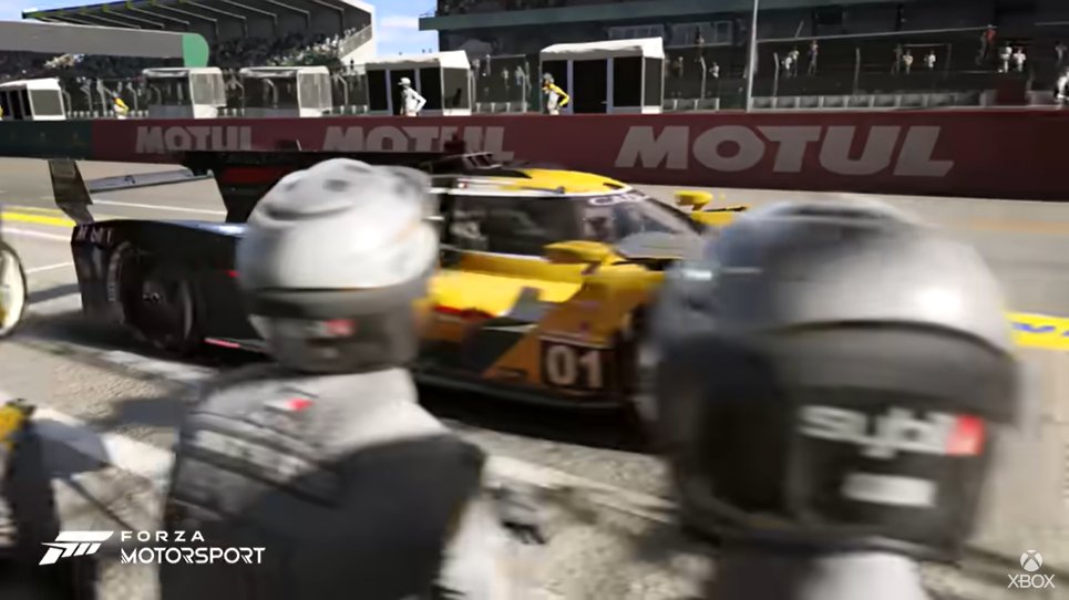 トレーラーに数フレームずつ挿入されているピットインシーン